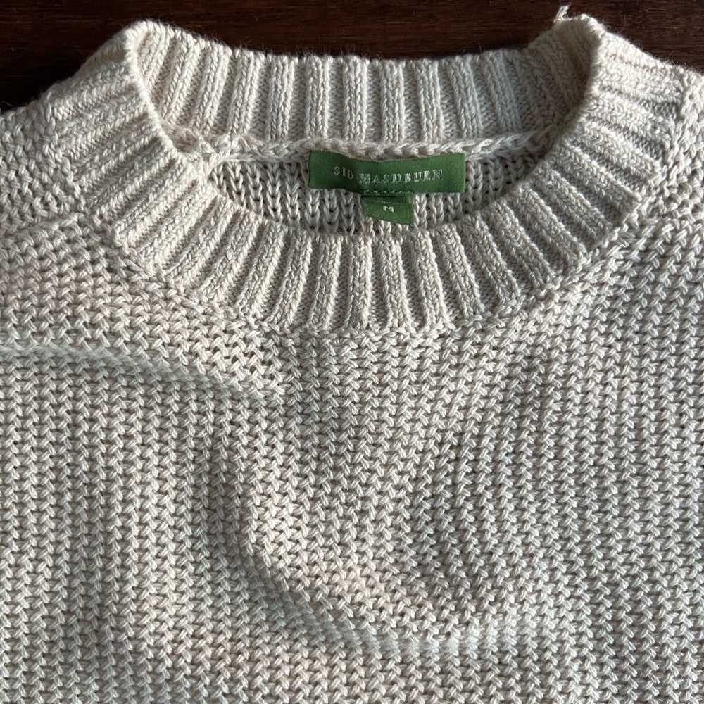 Sid Mashburn Off-White Knit Pullover